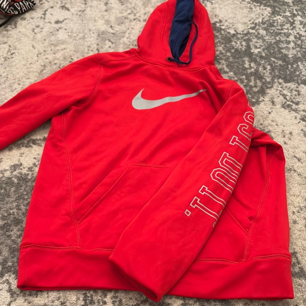 Nike red hoodie